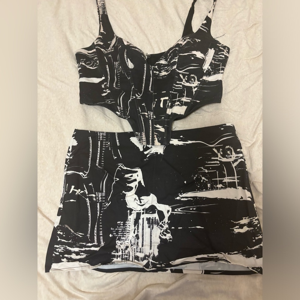 Black and White White Fox Set